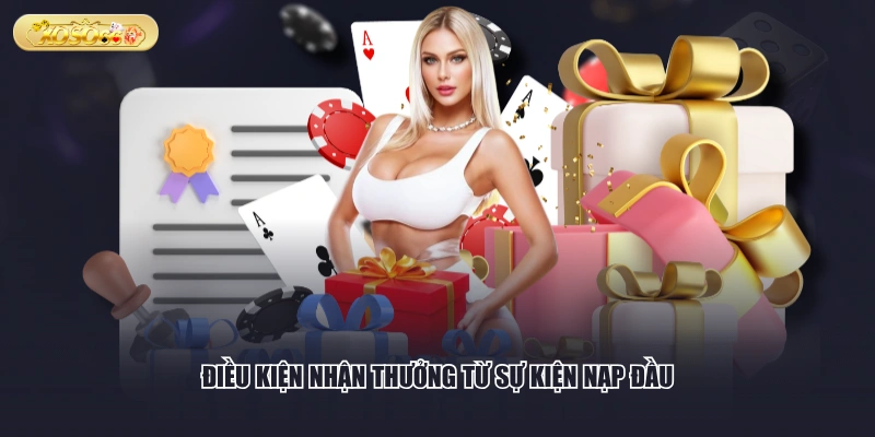 Điều kiện nhận thưởng từ sự kiện nạp đầu